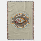 Big Fish Bar en grill Poster Deken (Voorkant Verticaal)