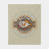 Big Fish Bar en grill Poster Fleece Deken (Voorkant)