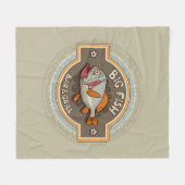 Big Fish Bar en grill Poster Fleece Deken (Voorkant (Horizontaal))