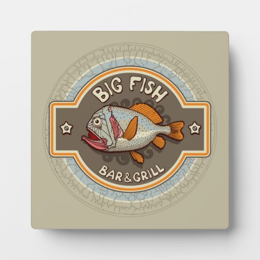 Big Fish Bar en grill Poster Fotoplaat (Voorkant)