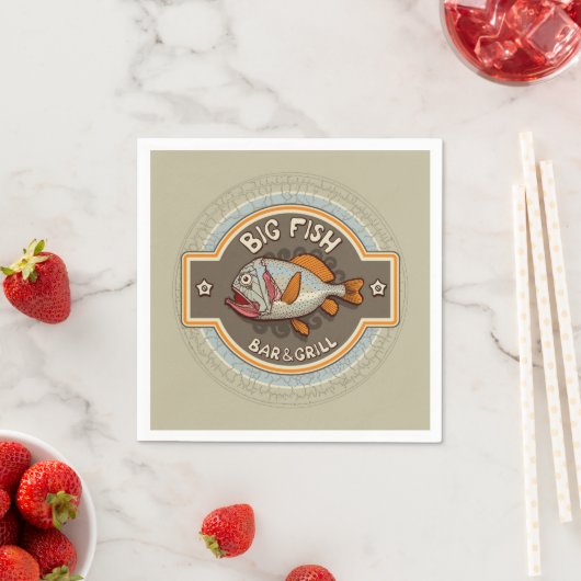 Big Fish Bar en grill Poster Servet (Insitu)