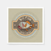 Big Fish Bar en grill Poster Servet (Voorkant)