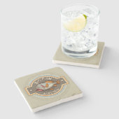 Big Fish Bar en grill Poster Stenen Onderzetter (Zijkant)