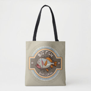 Big Fish Bar en grill Poster Tote Bag