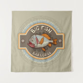 Big Fish Bar en grill Poster Wandkleed (Voorkant (horizontaal))