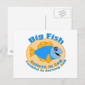 Big Fish Believe in God Briefkaart (Voorkant / Achterkant)