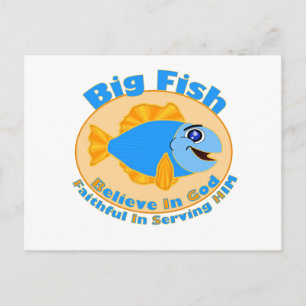 Big Fish Believe in God Briefkaart