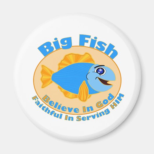 Big Fish Believe in God Magneet (Voorkant)