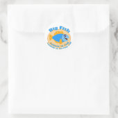 Big Fish Believe in God Ronde Sticker (Tas)