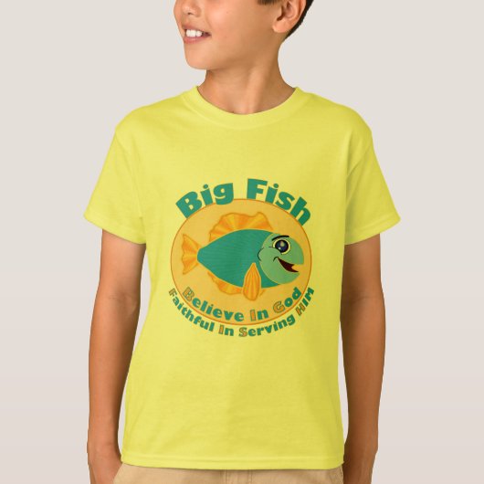 Big Fish Believe in God T-shirt (Voorkant)