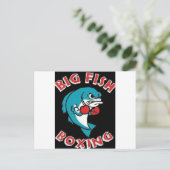 BIG FISH BOXING, BOXING, VIS, FIGHTVIS, BOXERS, BRIEFKAART (Staand voorkant)