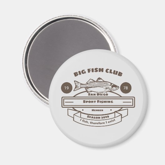 Big Fish Club Magneet (Voorkant / Achterkant)