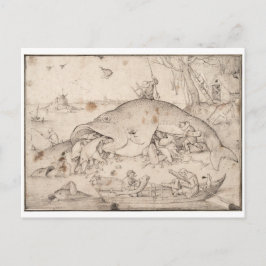 Big Fish Eat Little Fish van Pieter Bruegel Briefkaart