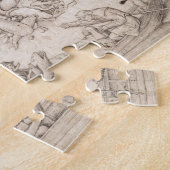 Big Fish Eat Little Fish van Pieter Bruegel Legpuzzel (Zijkant)