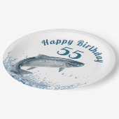 Big Fish in Water 55th Birthday Party Paper Bord (Gekanteld)