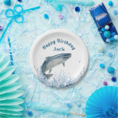 Big Fish in Water Birthday Party Papieren Bordje (Feest)