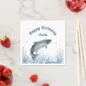 Big Fish in Water Birthday Party Servet (Insitu)