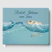 Big Fish in Water for Funeral Gastenboek (Voorkant)
