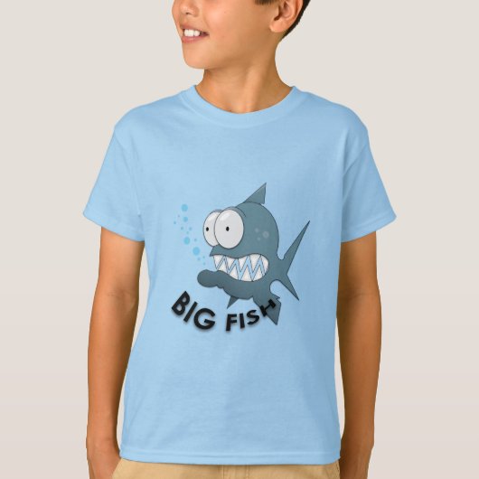 Big Fish - Kinderen Basic T-Shirt (Voorkant)
