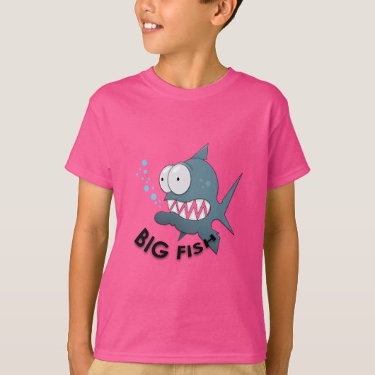 Big Fish - Kinderen Basic T-Shirt (Voorkant)