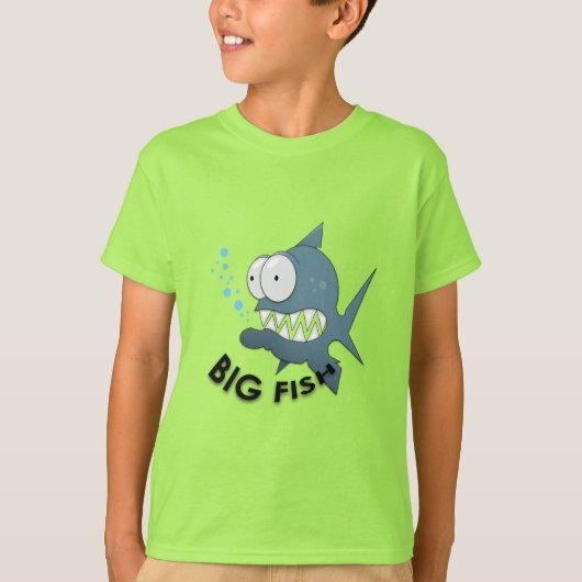 Big Fish - Kinderen Basic T-Shirt (Voorkant)