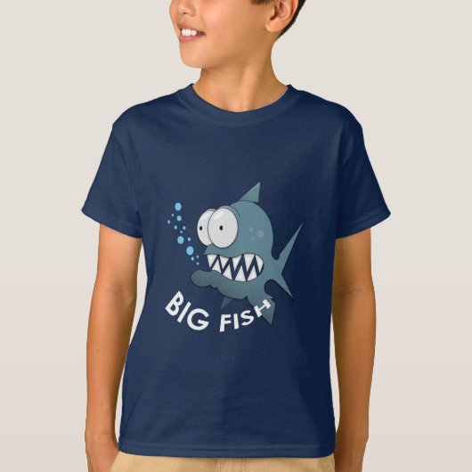 Big Fish - Kinderen Basic T-Shirt (Voorkant)