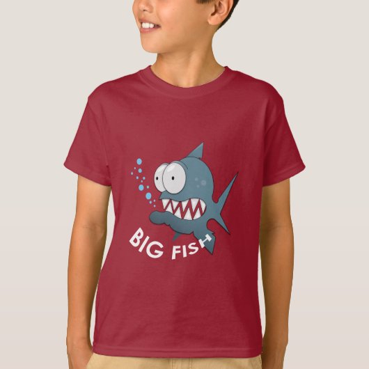 Big Fish - Kinderen Basic T-Shirt (Voorkant)