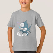 Big Fish - Kinderen Basic T-Shirt (Voorkant)