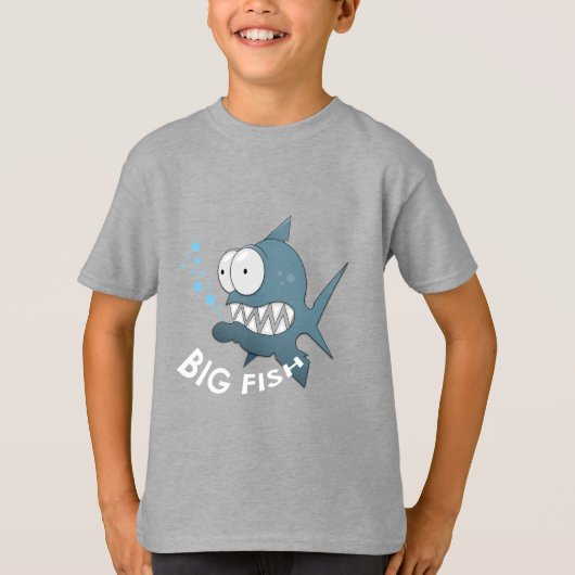 Big Fish - Kinderen Basic T-Shirt (Voorkant)