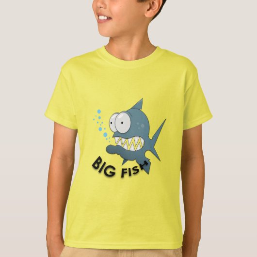 Big Fish - Kinderen Basic T-Shirt (Voorkant)