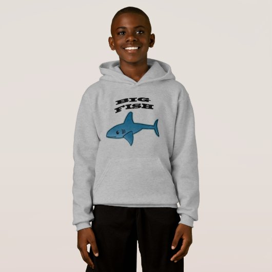 Big Fish - Kinderen Pullover Hoodie (Voorkant volledig)