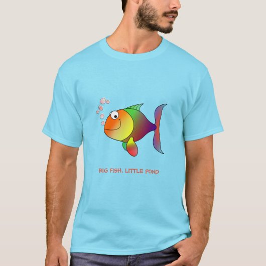 Big Fish, kleine hond T-shirt (Voorkant)