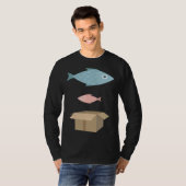 Big fish little fish cardboard box t-shirt (Voorkant volledig)