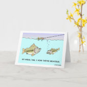 BIG FISH - LITTLE FISH-kaart Kaart (Gele Bloem)