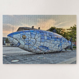 Big Fish sculptuur, Belfast, Noord-Ierland Legpuzzel