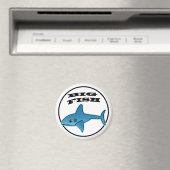 Big Fish - standaard, 2¼ inch Ronde Magnet (Insitu (Vaatwasser))