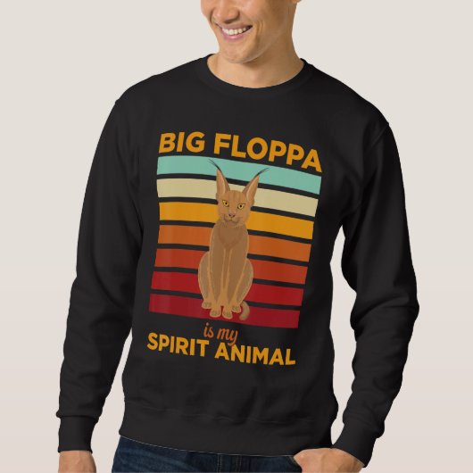 Big Floppa Caracal Cat Meme Big Floppa Is My Spiri Trui (Voorkant)