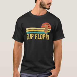 Big Floppa Caracal Cat Meme Retro Flip Floppa T-shirt