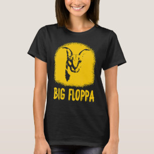 Big Floppa Cat Meme Cute Caracal distress silhou T-shirt