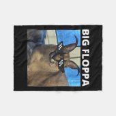 Big Floppa Meme Cat Fleece Deken (Voorkant (Horizontaal))