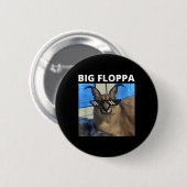 Big Floppa Meme Cat Ronde Button 5,7 Cm (Voorkant /achterkant)