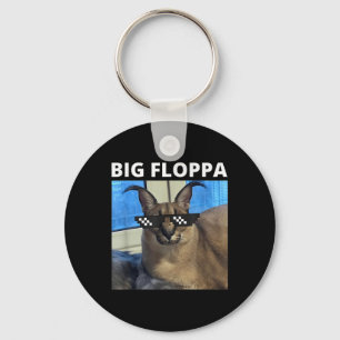 Big Floppa Meme Cat Sleutelhanger