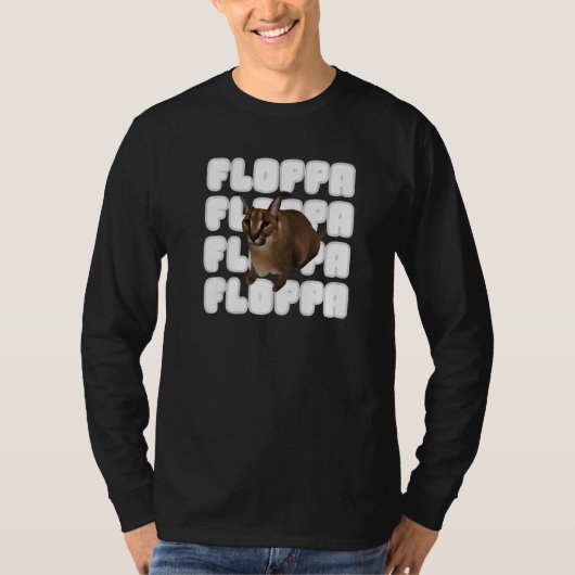 Big Floppa Meme Cat T-shirt (Voorkant)