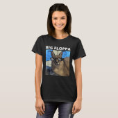Big Floppa Meme Cat T-shirt (Voorkant volledig)