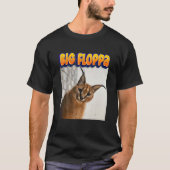 Big Floppa Meme Cat T-shirt (Voorkant)
