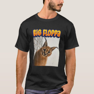 Big Floppa Meme Cat T-shirt