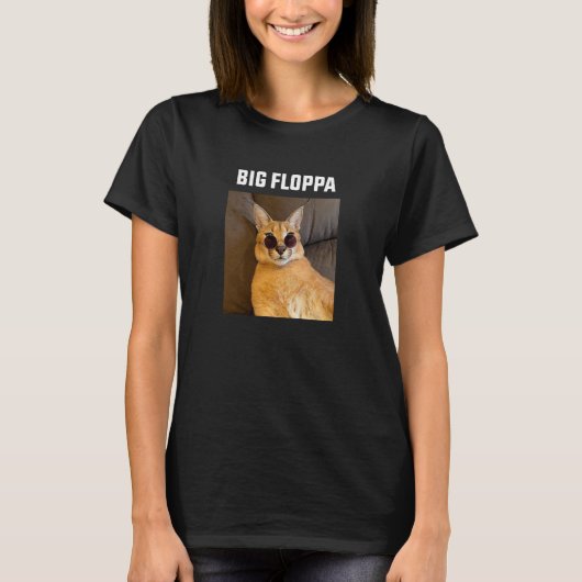 Big Floppa Meme Cat T-shirt (Voorkant)