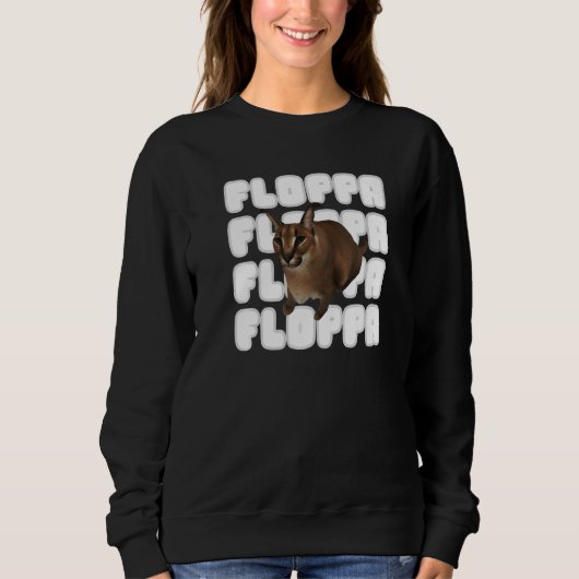 Big Floppa Meme Cat Trui (Voorkant)