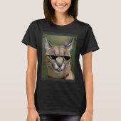 Big Floppa Meme Cute AKA Gregory  ears T-shirt (Voorkant)