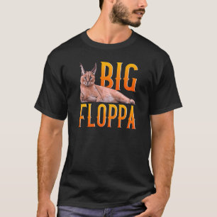 Big Floppa Meme Cute Caracal Cat T-shirt